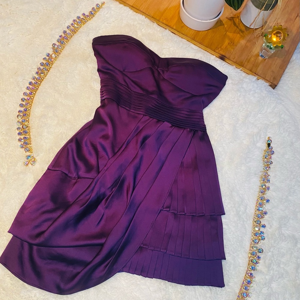 Cute asymmetrical Express dress. Very flattering!